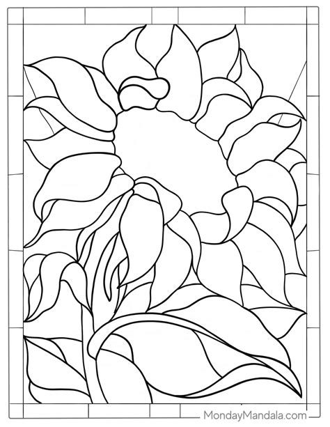 Free Printable Stained Glass Coloring Pages