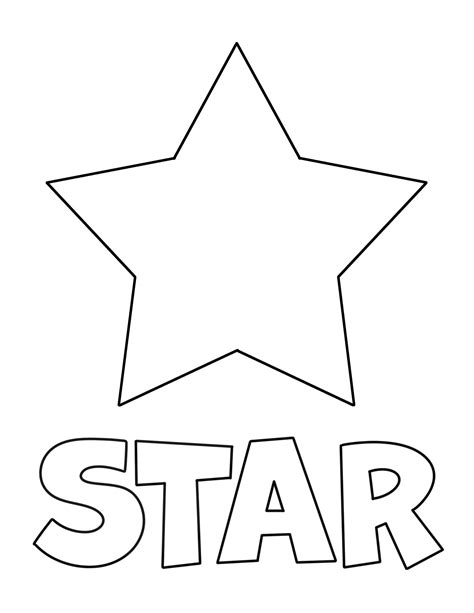 Free Printable Star Coloring Pages