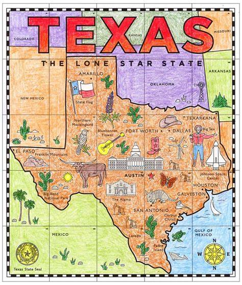 Free Printable Texas Map