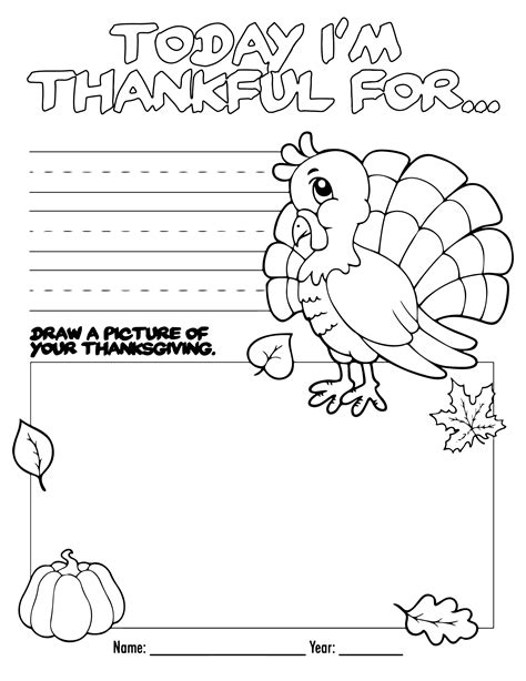 Free Printable Thanksgiving Activity