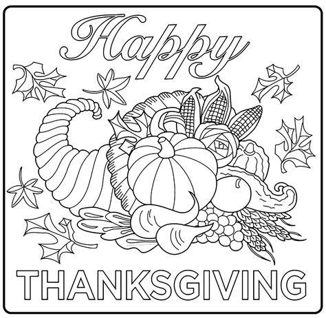Free Printable Thanksgiving Color Pages