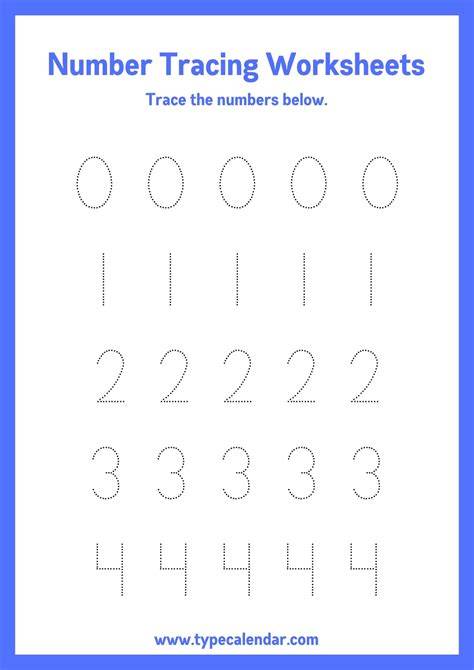 Free Printable Tracing Numbers