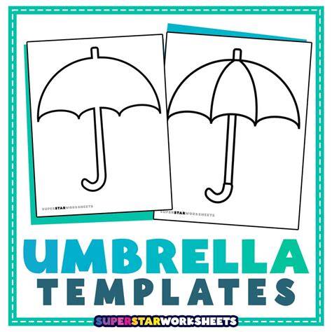 Free Printable Umbrella Template