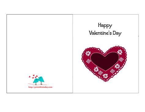 Free Printable Valentine S Day Card