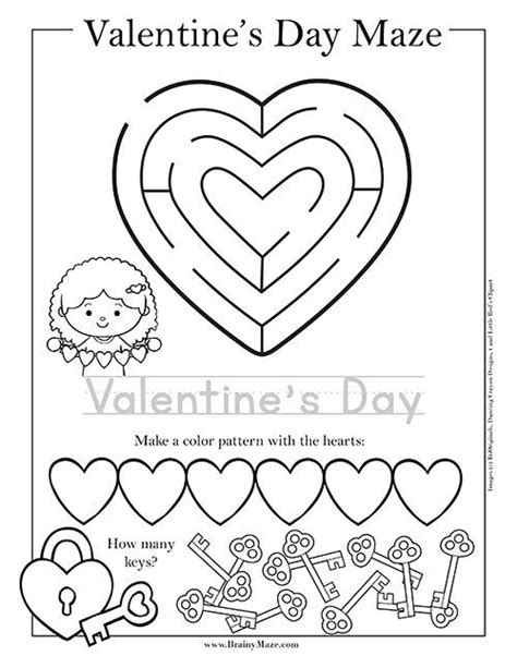 Free Printable Valentines Activity Sheets