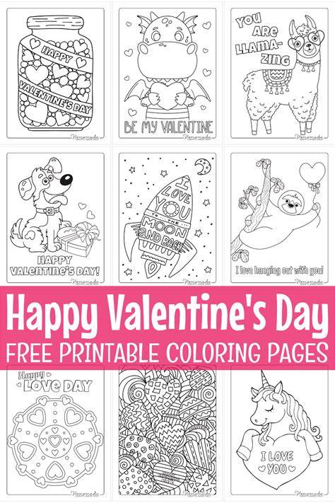 Free Printable Valentines Day Cards To Color