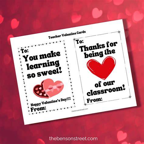 Free Printable Valentines For Teachers