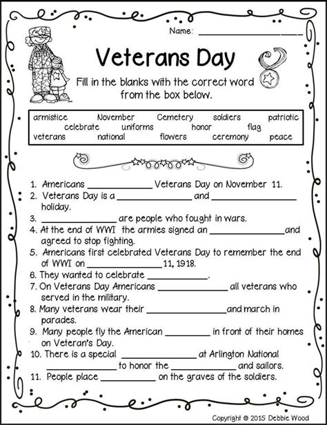 Free Printable Veterans Day