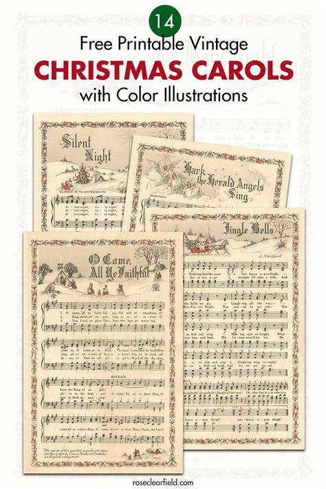 Free Printable Vintage Christmas Music Sheets