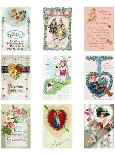 Free Printable Vintage Valentines