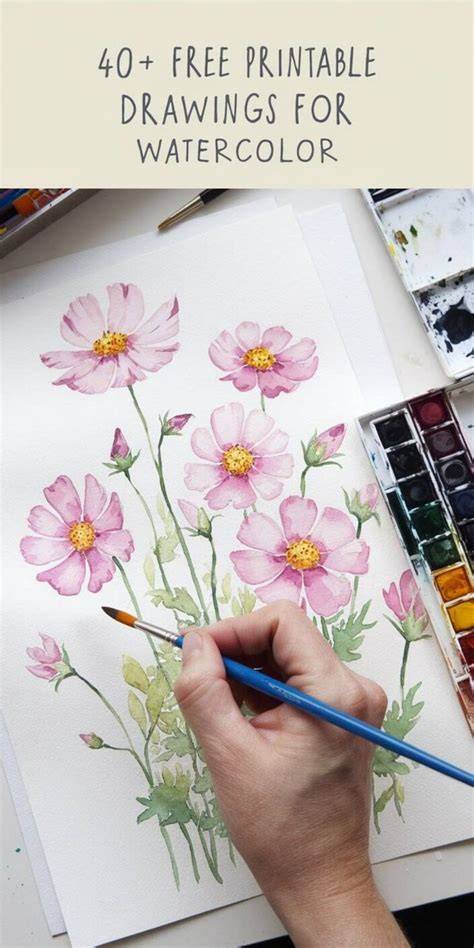 Free Printable Watercolor Pictures To Paint