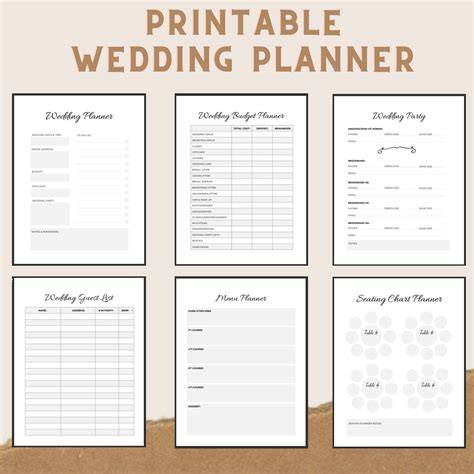 Free Printable Wedding Planner