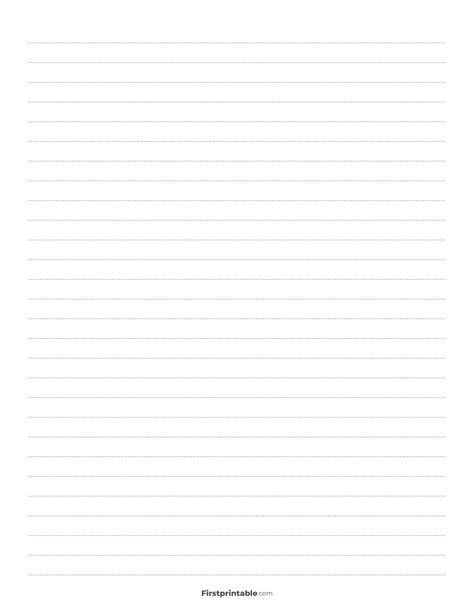 Free Printable Wide Ruled Lined Paper