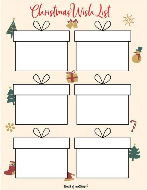 Free Printable Wish List