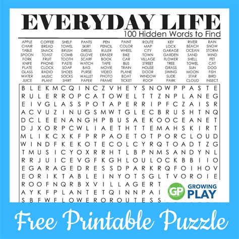 Free Printable Word Finds For Adults