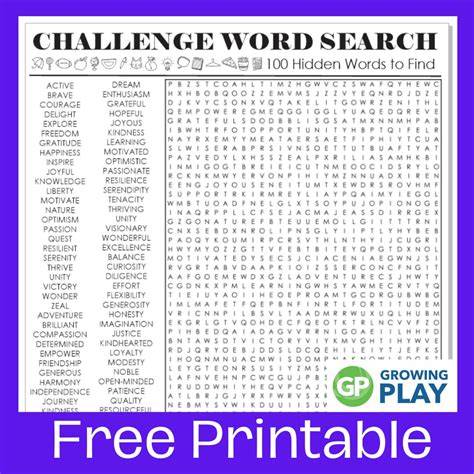 Free Printable Word Searches Difficult
