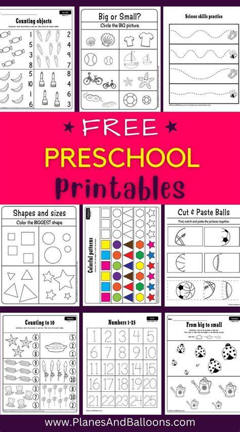Free Printables For Pre K