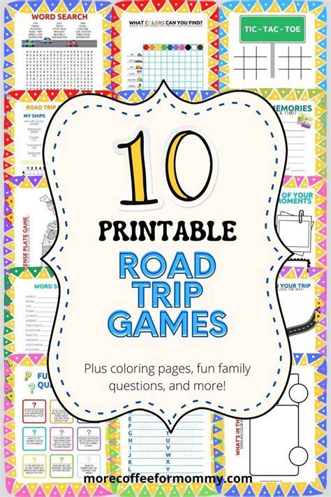 Free Printables For Road Trips