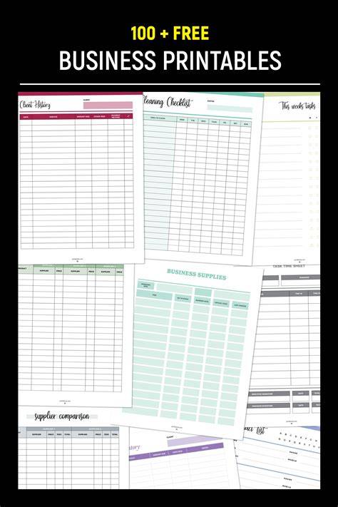 Free Printables For Small Business