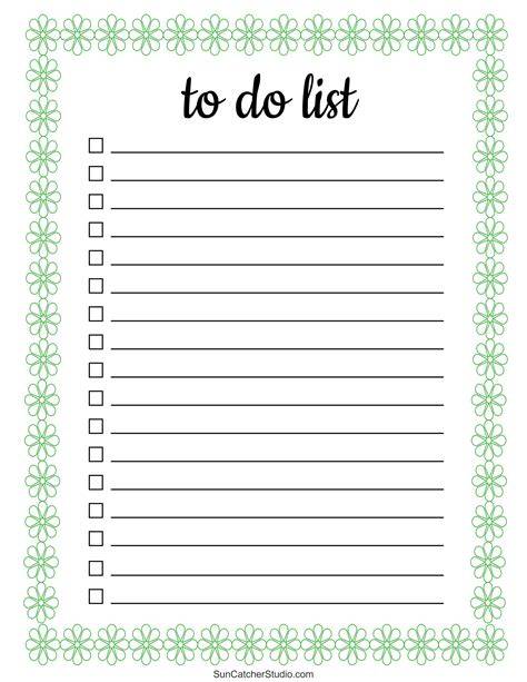 Free Printables To Do List