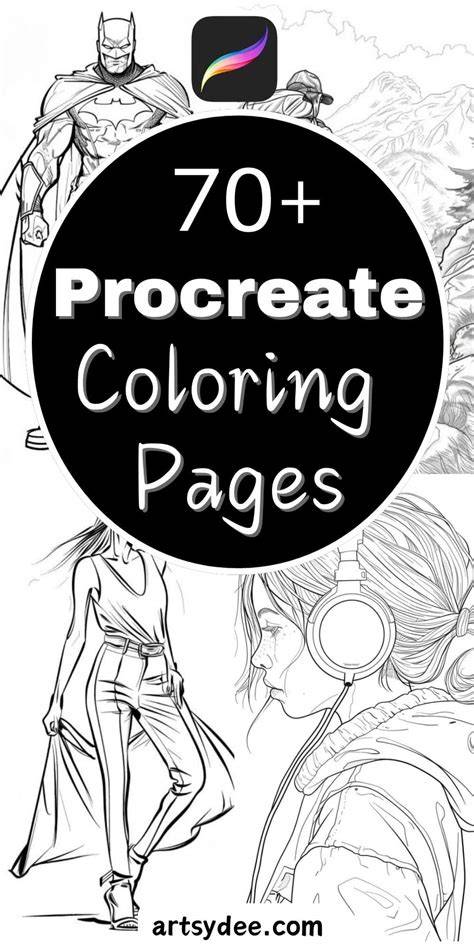 Free Procreate Coloring Pages