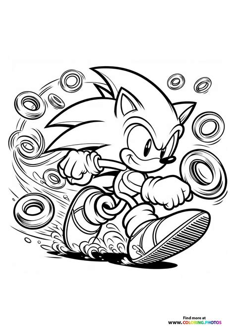 Free Sonic The Hedgehog Coloring Sheets
