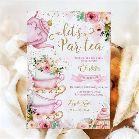 Free Tea Party Invitation Printables