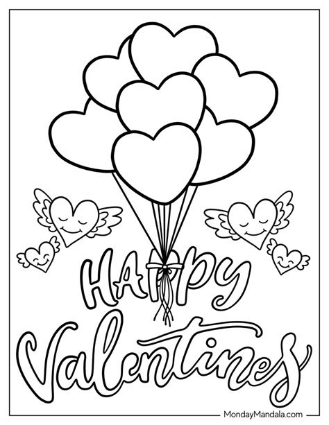 Free Valentine Coloring Sheets