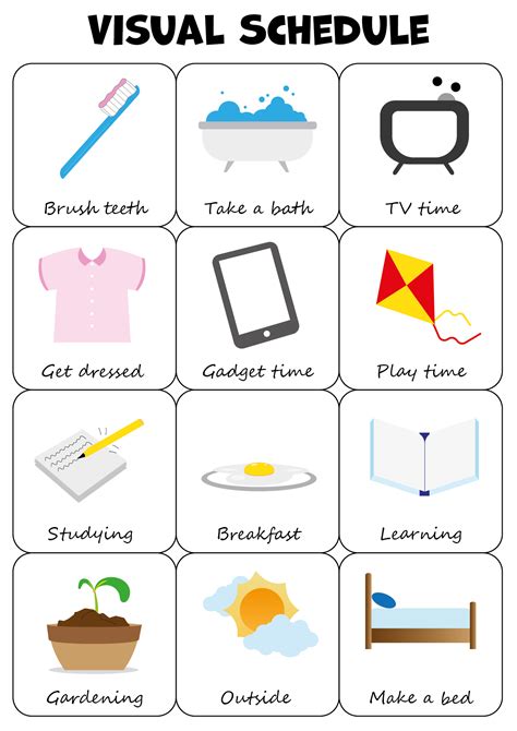 Free Visual Schedule Printables