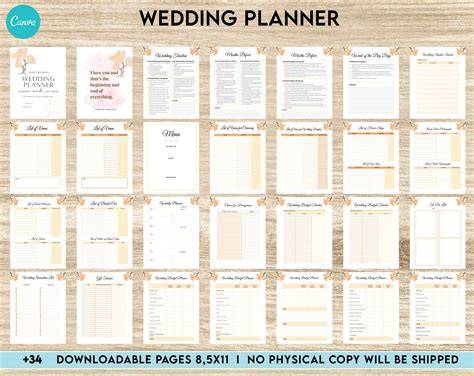Free Wedding Organizer Printables