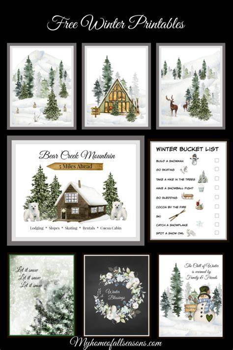 Free Winter Printables