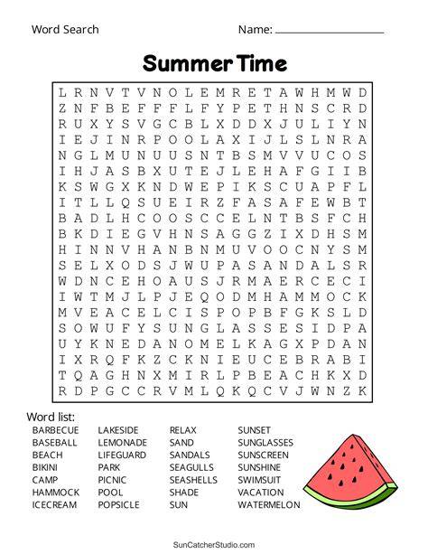 Free Word Searches Printables