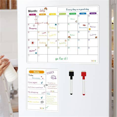 Fridge Calendar Whiteboard