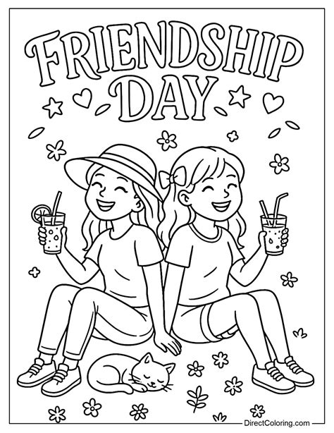 Friendship Coloring Pages