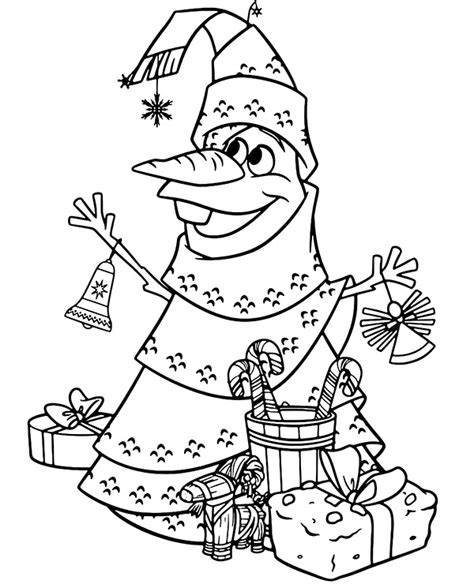 Frozen Christmas Coloring Sheets