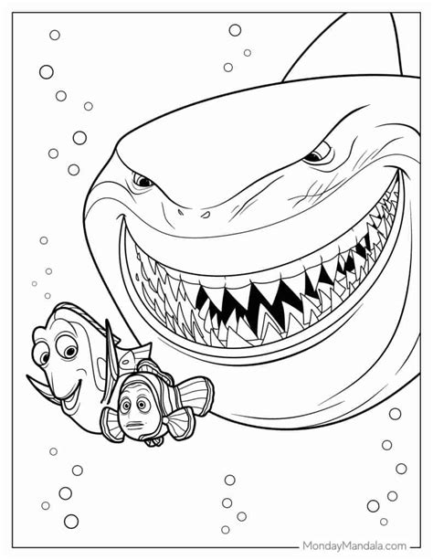 Full Page Finding Nemo Coloring Pages