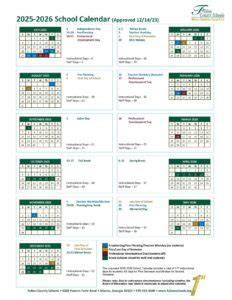 Fulton Schools Calendar 25 26