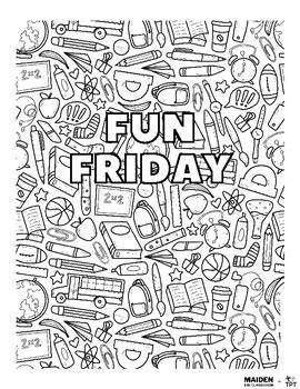 Fun Friday Coloring Pages