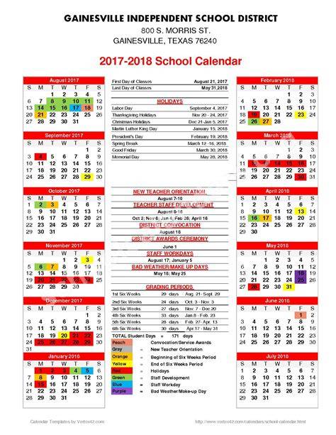 Gainesville Tx Isd Calendar