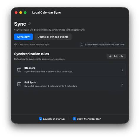 Gamechanger Calendar Sync