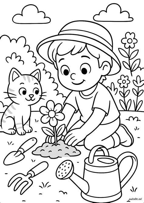 Gardening Color Pages