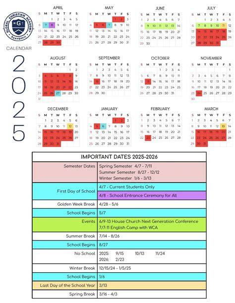 Gca Calendar 2025