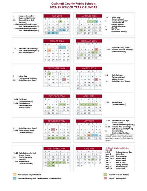 Gcps 24 25 Calendar