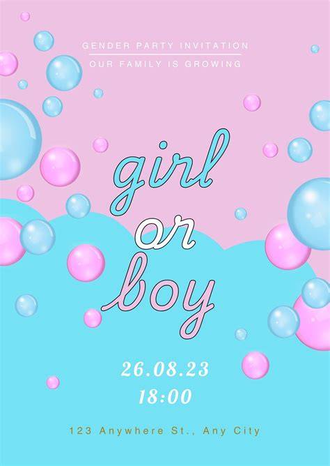 Gender Reveal Printable