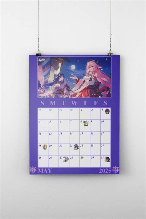 Genshin Impact 2025 Calendar