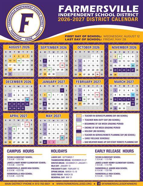 carrollton farmers branch isd calendar