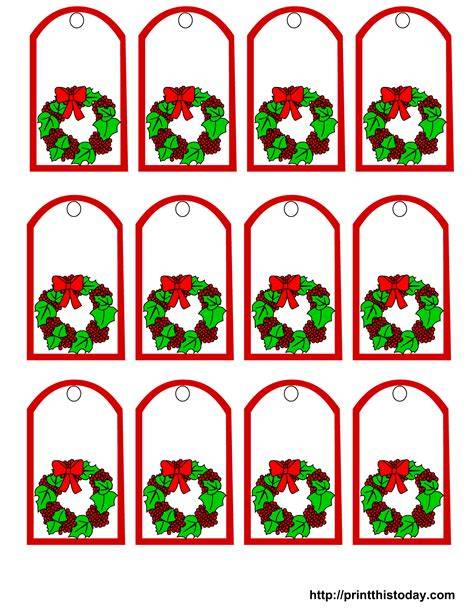 Gift Tags Template Printable Free