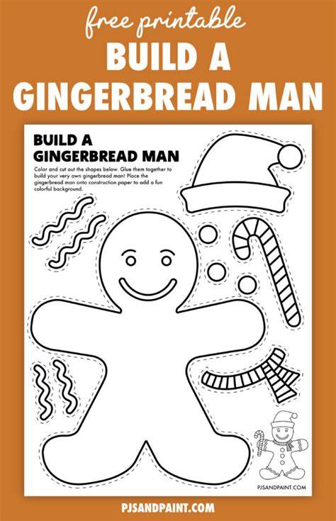 Gingerbread Man Craft Printable