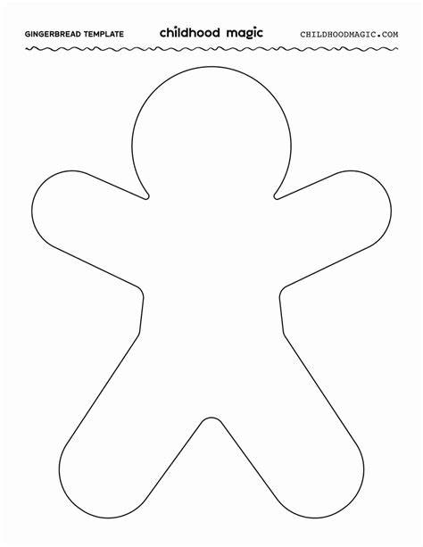 Gingerbread Man Template Printable Free