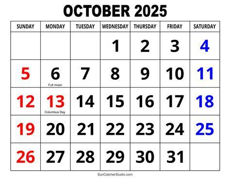 Give Me A Calendar For October